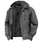 Calico | Men's Jacket | Zipper Front with Pockets Gray