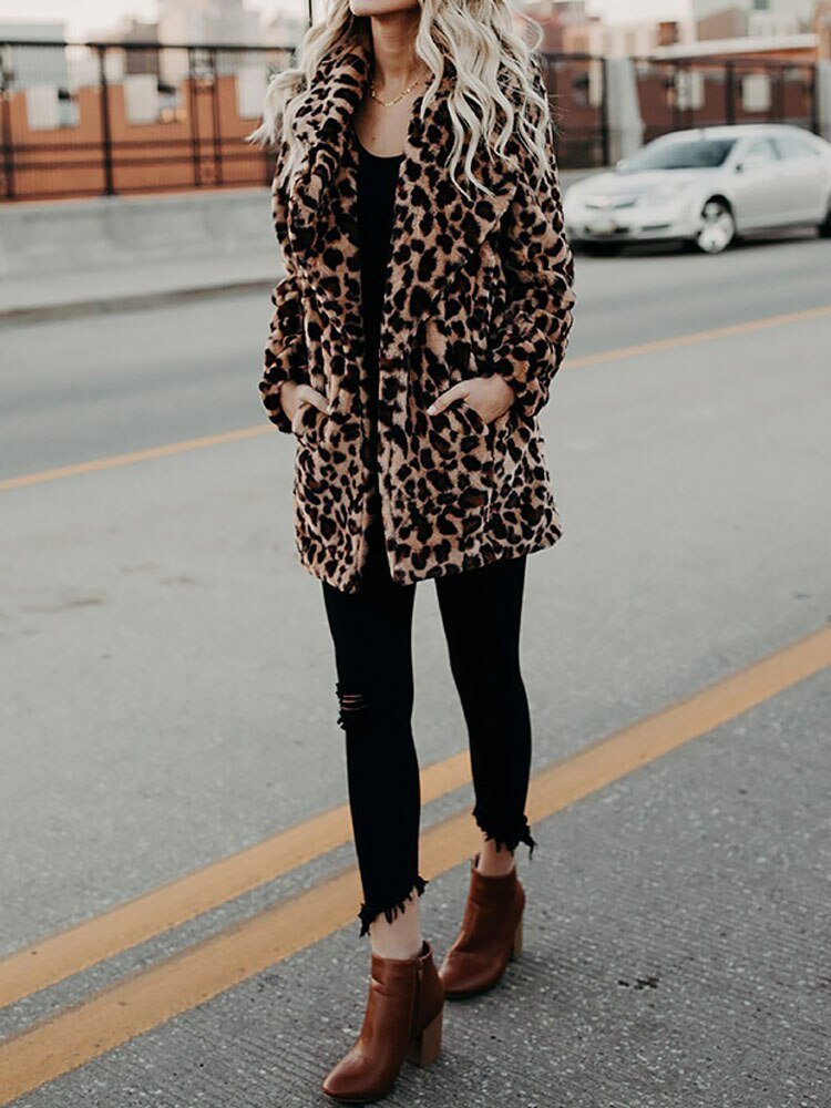 Flōre | Leopard Print Women's Winter Coat