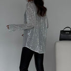Ēden | Loose Blouse with Shiny Sequins