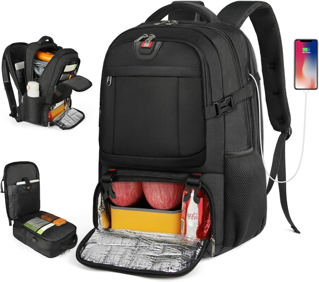 Zahara | Extra-Large Lunch and Laptop Travel Backpack with USB Charging Port