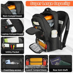 Zahara | Extra-Large Lunch and Laptop Travel Backpack with USB Charging Port