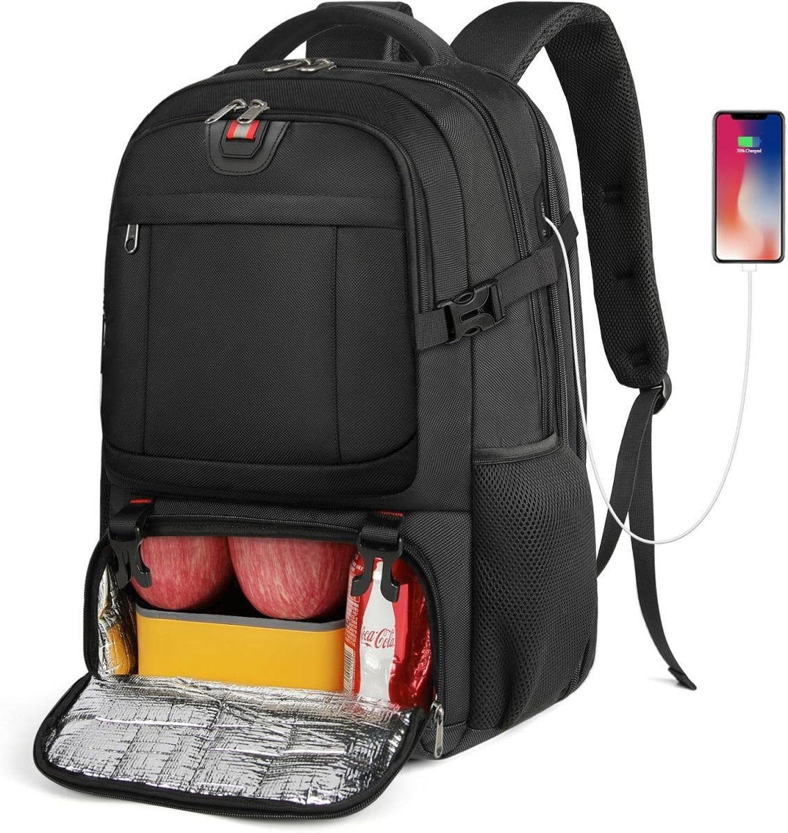 Zahara | Extra-Large Lunch and Laptop Travel Backpack with USB Charging Port