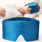 LunaPure | Mulberry Silk Sleep Mask - 100% Pure Silk Eye Mask Blue