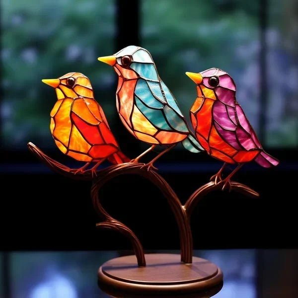 Luxury Bird Figurines in Colored Glass - EleganBird