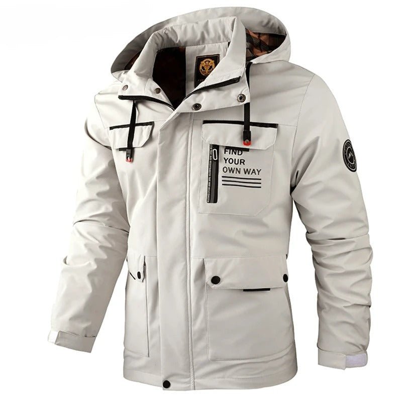 Wilshire | Men's Winter Jacket | Hooded and Multiple Pockets White