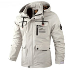 Wilshire | Men's Winter Jacket | Hooded and Multiple Pockets White