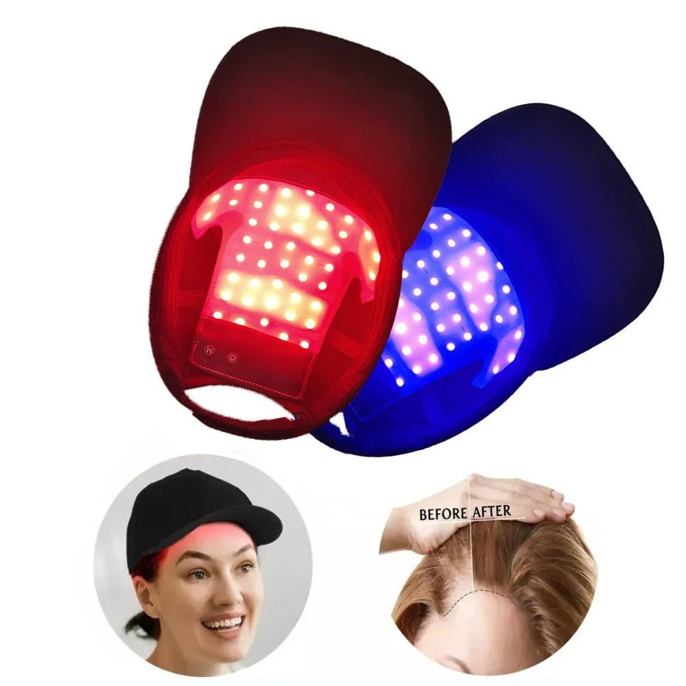 Red Light Cap – LED Red & Infrared Light Hair Cap for Scalp Care, Cordless At-Home Use – HairGlow Pro