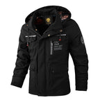 Wilshire | Men's Winter Jacket | Hooded and Multiple Pockets Black