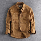 Hommes | Men' Stylish Utility Shirt Khaki