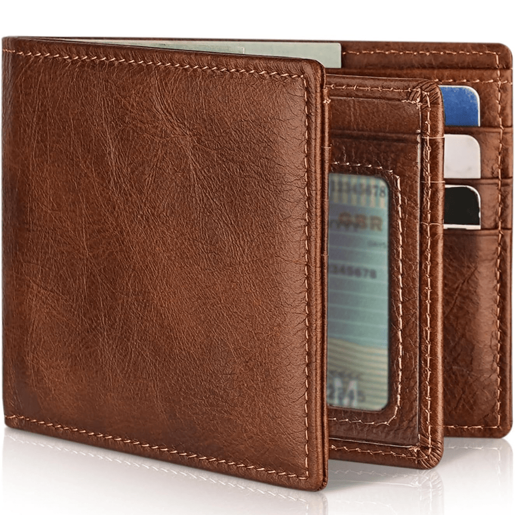 Mane | Men's Bifold Genuine Leather RFID Blocking Wallet