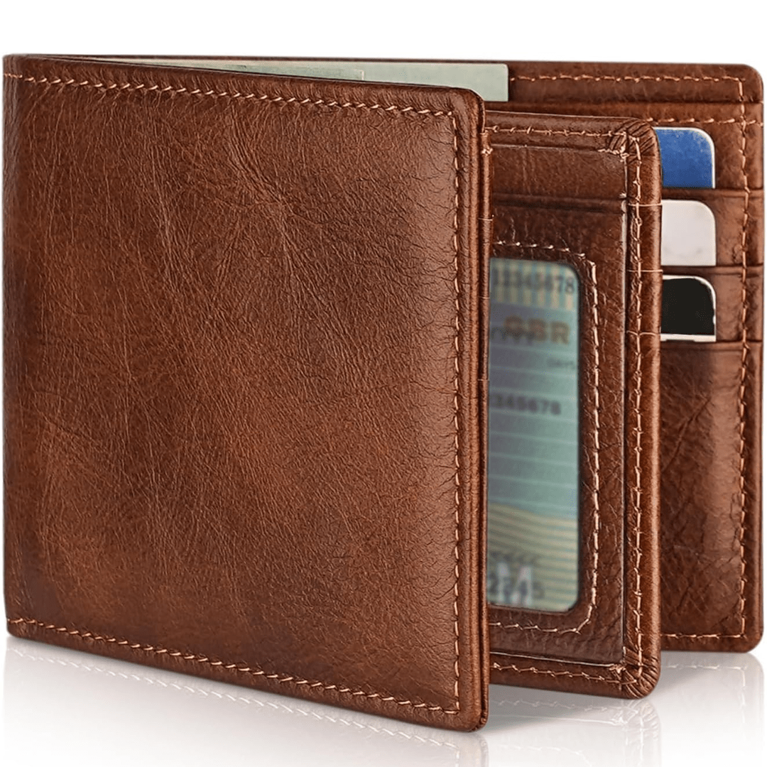 Mane | Men's Bifold Genuine Leather RFID Blocking Wallet