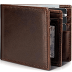 Mane | Men's Bifold Genuine Leather RFID Blocking Wallet