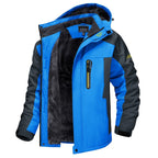 Zipari | Men's Jacket | Hooded with Multiple Pockets Blue