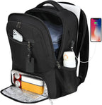 Chāme | Waterproof Laptop & Lunch Backpack with USB Port – Multi-Compartment Travel Bag