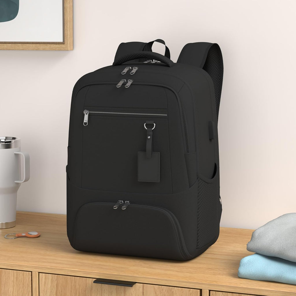 Chāme | Waterproof Laptop & Lunch Backpack with USB Port – Multi-Compartment Travel Bag