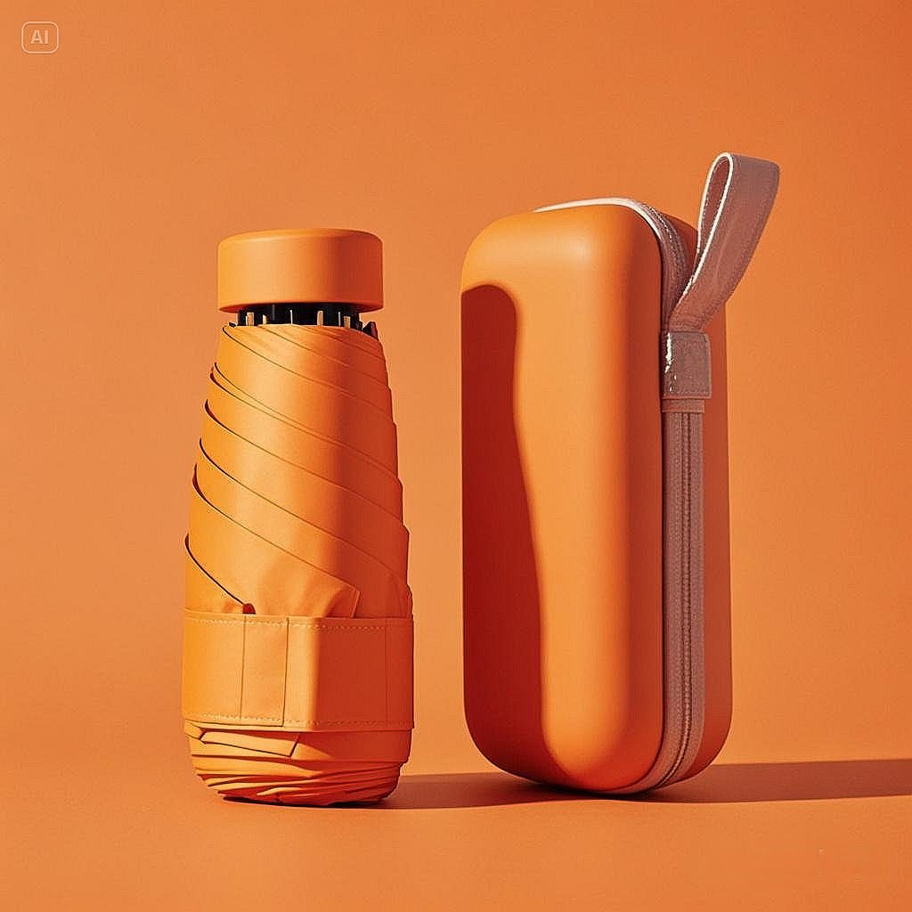 Niki | Compact Travel Umbrella with Waterproof Case