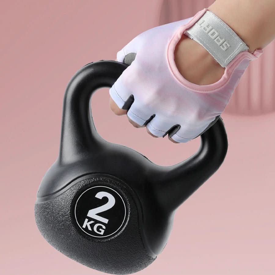 Sport & Fitness Gloves – Half Finger Workout Gloves for Weightlifting, Kettlebell & Cycling, Unisex, S–L – GripMax