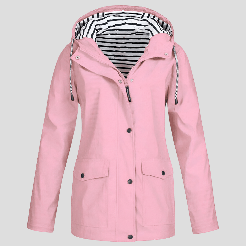 Niki | Women's Waterproof Hooded Raincoat Pink