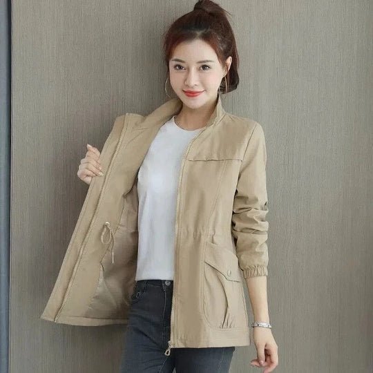 Catherine | Women’s Lightweight Waterproof Trench Coat Khaki