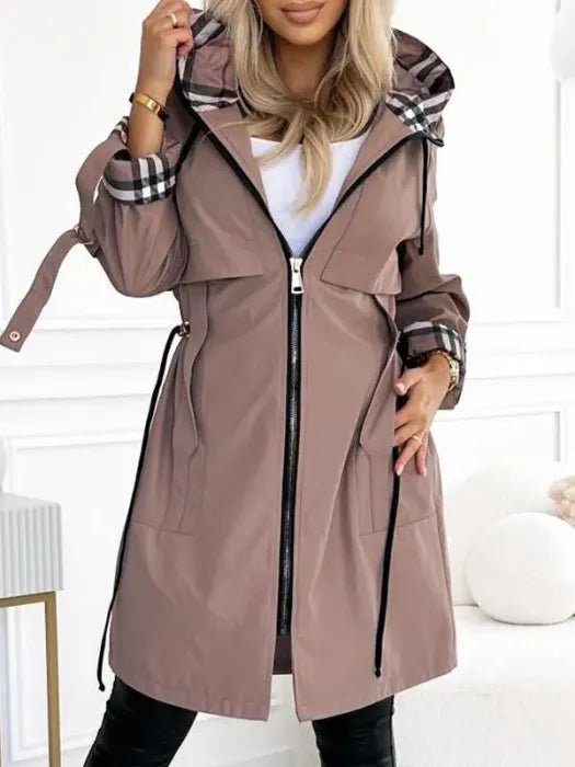 Orla | Waterproof & Windproof Zip Coat Brown