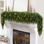 Pre-Lit Christmas Cedar Garland