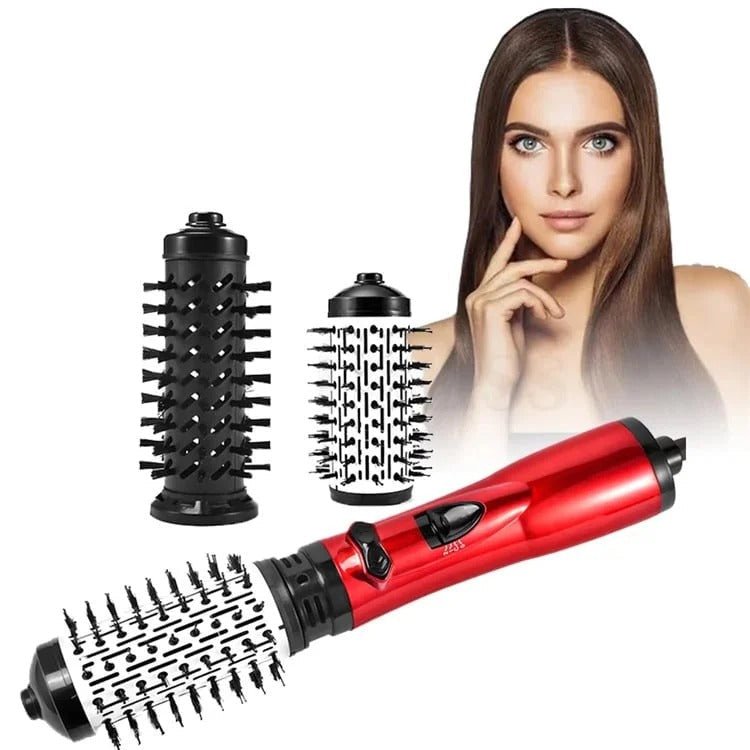 Rotating Hot Air Brush - 2-in-1 Ionic Hair Dryer & Styler