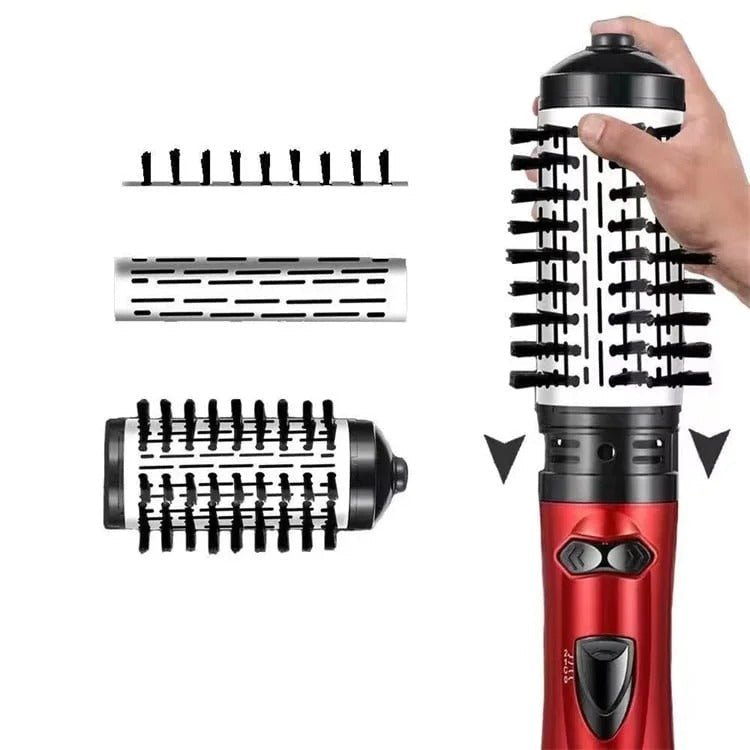 Rotating Hot Air Brush - 2-in-1 Ionic Hair Dryer & Styler