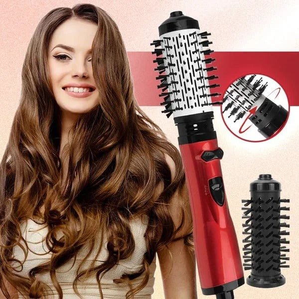 Rotating Hot Air Brush - 2-in-1 Ionic Hair Dryer & Styler