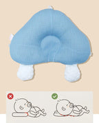Ergonomic Baby Cushion with Adjustable Support – Reversible Comfort Pillow 26 x 17 in, Machine Washable – 0-12 Months (Supervised Use Only)