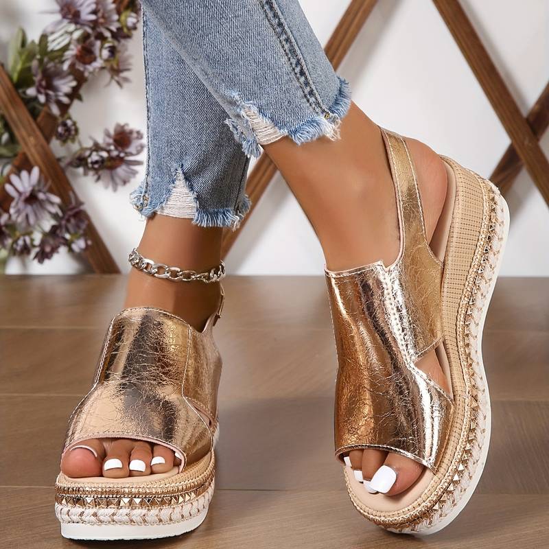 Flōre | Women’s Wedge Heeled Platform Orthopedic Sandal