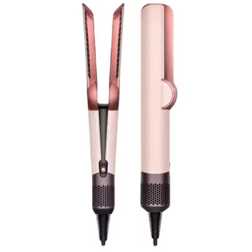 2-in-1 Hair Dryer and Straightener – Ceramic Tourmaline Hot Air Styler, 1200W, Adjustable Heat, Dual Voltage – Elenara Pink