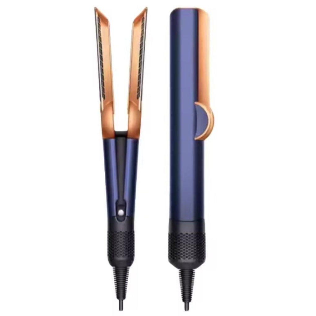 2-in-1 Hair Dryer and Straightener – Ceramic Tourmaline Hot Air Styler, 1200W, Adjustable Heat, Dual Voltage – Elenara Blue