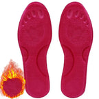 Self-Heating Insoles – Thermal Foot Warmer Insoles with Memory Foam, No Charging Needed, 1 Pair, EU 35–46 B - Rose Red