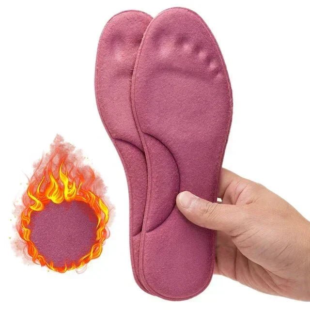 Self-Heating Insoles – Thermal Foot Warmer Insoles with Memory Foam, No Charging Needed, 1 Pair, EU 35–46 A - Rose Red
