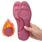 Self-Heating Insoles – Thermal Foot Warmer Insoles with Memory Foam, No Charging Needed, 1 Pair, EU 35–46 A - Rose Red