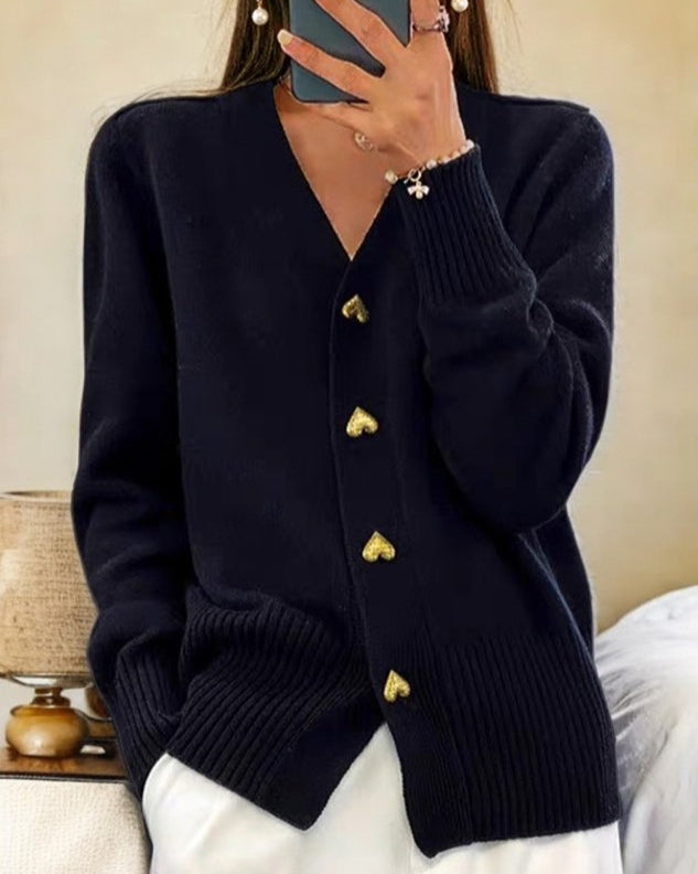 Zahara | Women's V-Neck Cardigan Sweater