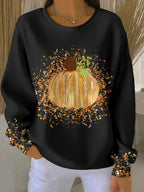 Bersh | Women's Sweatshirt | Illustrated Front Graphic Crew Neckline Black
