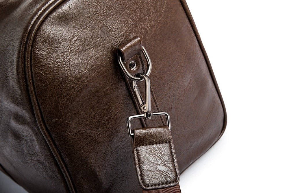 Hommes | Large-Capacity Leather Travel Duffel – Lightweight & Durable Carry-On Bag