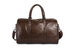 Hommes | Large-Capacity Leather Travel Duffel – Lightweight & Durable Carry-On Bag