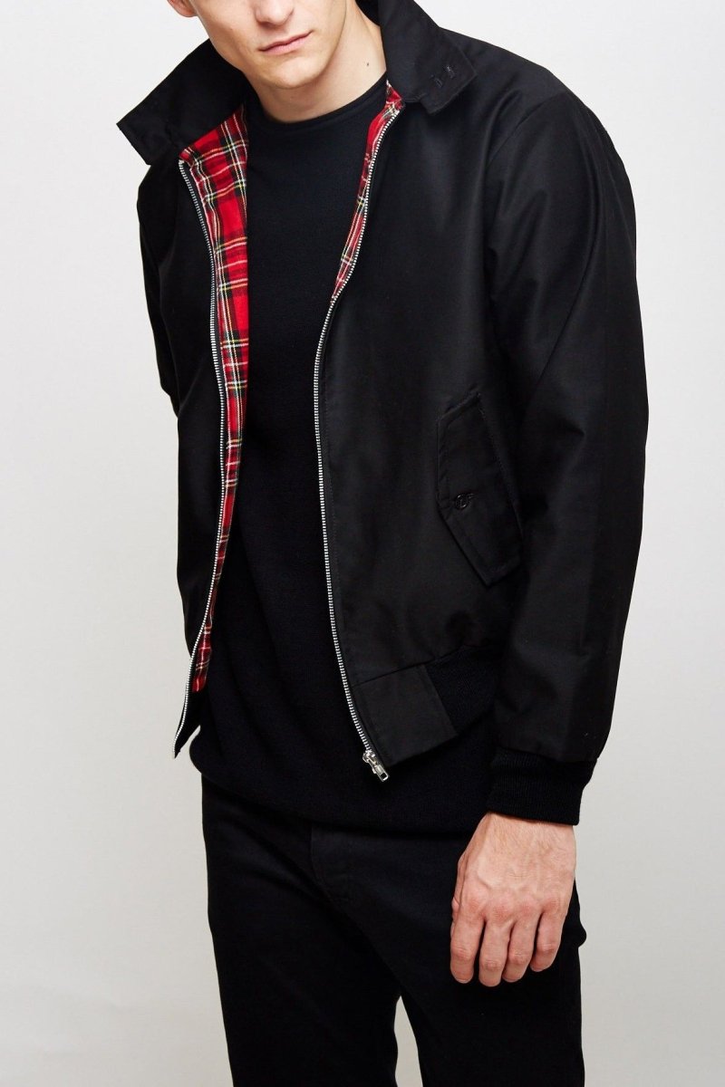 Stylish Harrington Jacket for Men – Ryder-Dark Blue-S-State of Style