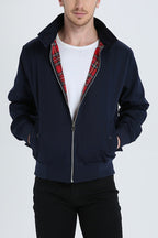 Stylish Harrington Jacket for Men – Ryder-Dark Blue-S-State of Style