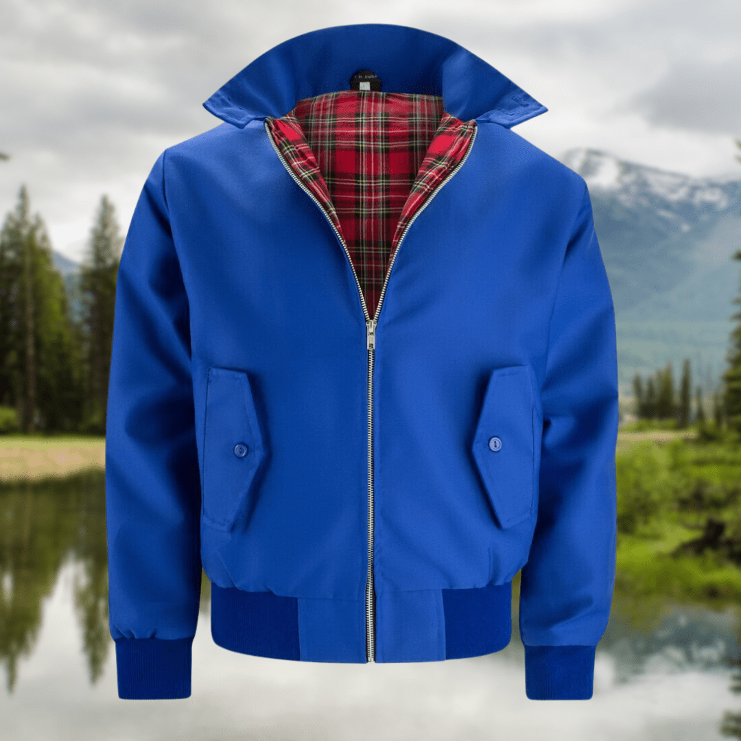 Calico | Stylish Harrington Jacket for Men Royal Blue