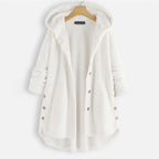 Stylish Hooded Fleece Jacket - FleeceLux-Beige-S-State of Style