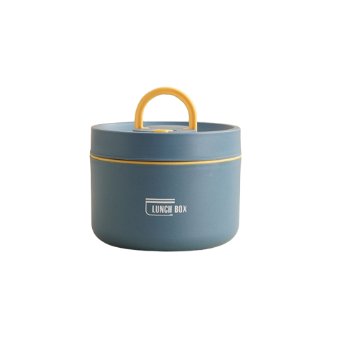 ThermoBox Multi-Layered Insulated Lunchbox with FREE Carry Bag-Small-Blue-State of Style