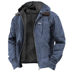 Calico | Men's Jacket | Zipper Front with Pockets Blue