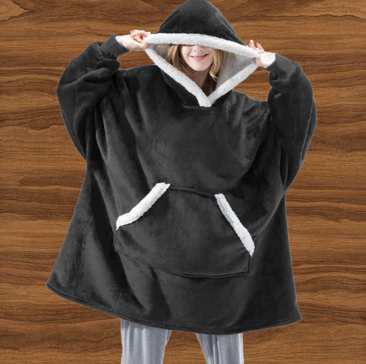 Hermosa | Unisex Thermal Fleece Hoodie - Thick Sherpa Lined Pullover & Warm Winter Sweatshirt