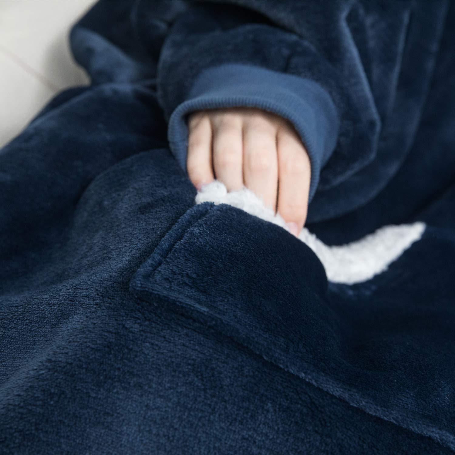 Hermosa | Unisex Thermal Fleece Hoodie - Thick Sherpa Lined Pullover & Warm Winter Sweatshirt