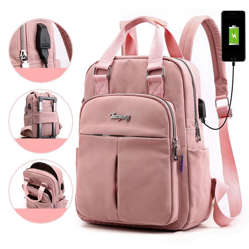 Hommes | Water-Resistant USB Charging Anti-Theft Backpack – Multi-Compartment Design