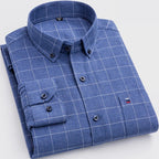 Figueral | Checked Cotton Shirt Ocean Blue