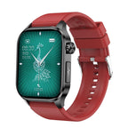 Smartwatch with Activity Tracking – Fitness Watch with Heart Rate, Steps & Sleep Tracking, Touch Screen, 4 Colors – HealthSync Red